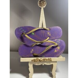 HAVIANAS WOMEN'S  FLIP FLOPS SIZE 7 / 8 Preowned